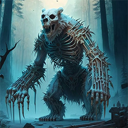 BrowserQuests monster depiction (Bear Skeleton)