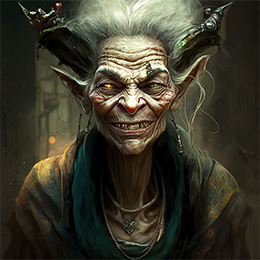 BrowserQuests monster depiction (Bog Crone)