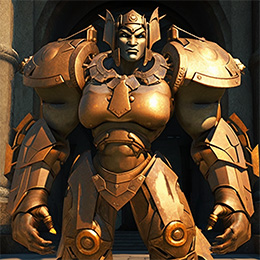 BrowserQuests monster depiction (Bronze Golem)