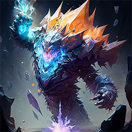 BrowserQuests monster depiction (Crystal Elemental)