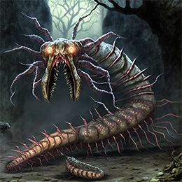 InfiniQuests monster depiction (Giant Centipede)