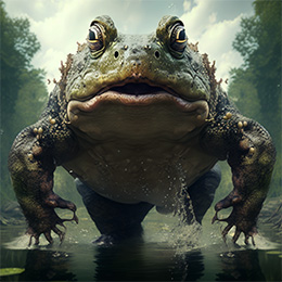 BrowserQuests monster depiction (Giant Frog)