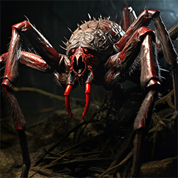 BrowserQuests monster depiction (Giant Shrieking Tarantula)