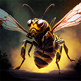 BrowserQuests monster depiction (Giant Wasp)