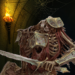 BrowserQuests monster depiction (Haunted Bones)