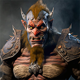 BrowserQuests monster depiction (Hobgoblin Chieftain)