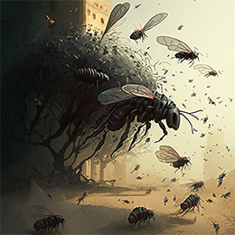 BrowserQuests monster depiction (Insect Swarm)