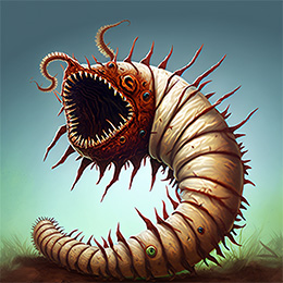 BrowserQuests monster depiction (Rot Grub)
