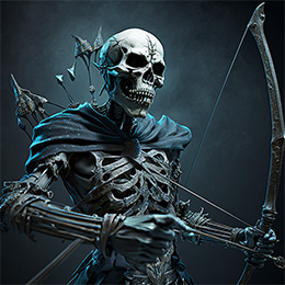 BrowserQuests monster depiction (Skeleton Archer)
