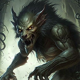 BrowserQuests monster depiction (Wererat)