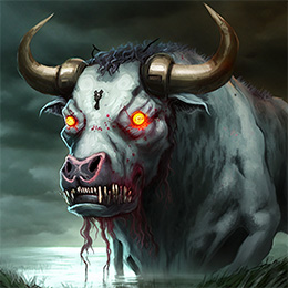 BrowserQuests monster depiction (Zombie Cow)