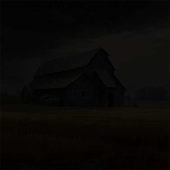 A large, well-used barn standing northwest of the village of Tabin.